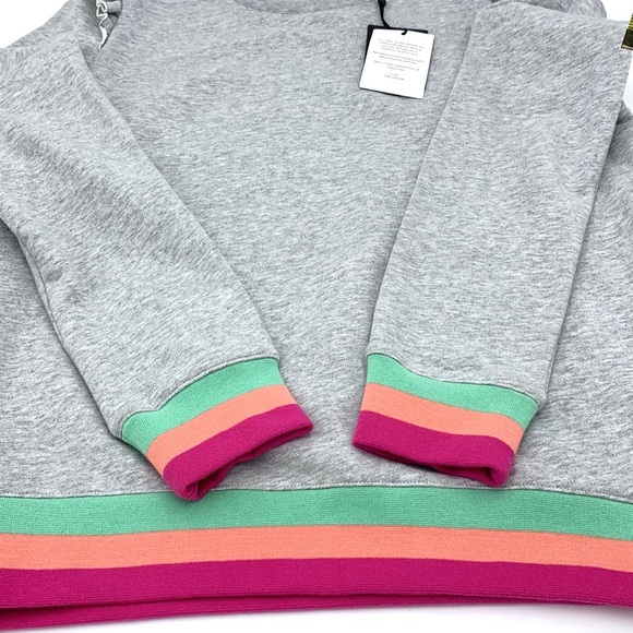 The Upside Frill Bondi Crew Gray Sweatshirt Size Medium - Picture 5 of 10